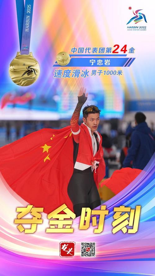 速度滑冰——短距离全能世锦赛:宁忠岩获男子1000米冠军