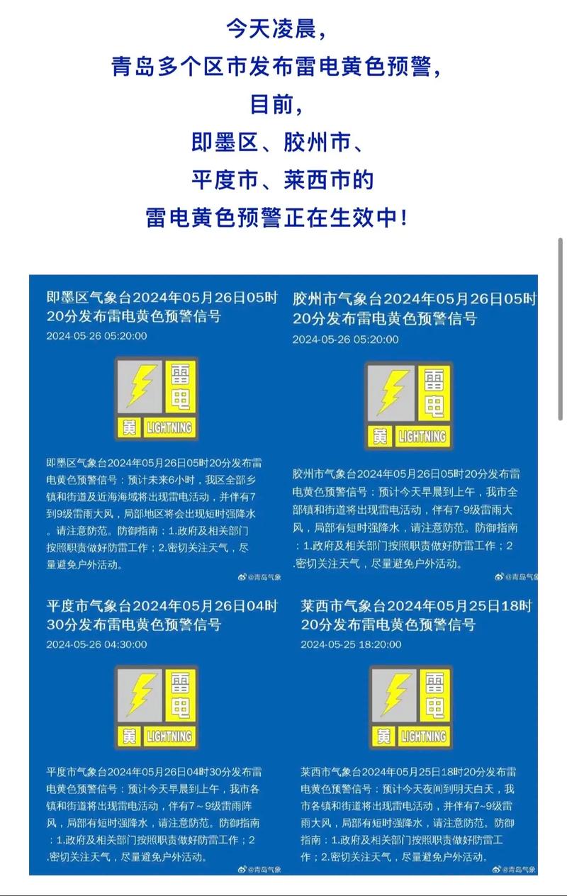 湖北省黄陂区发布雷电黄色预警_1