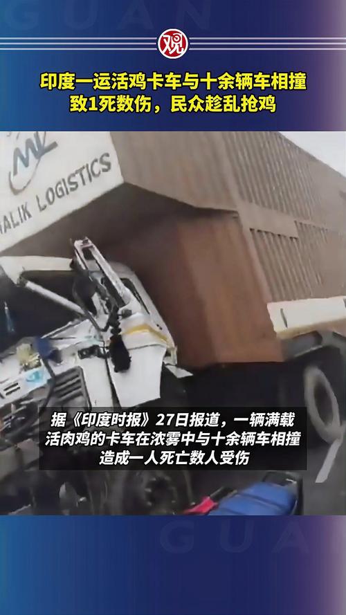 印度一货车与卡车相撞 致8死23伤