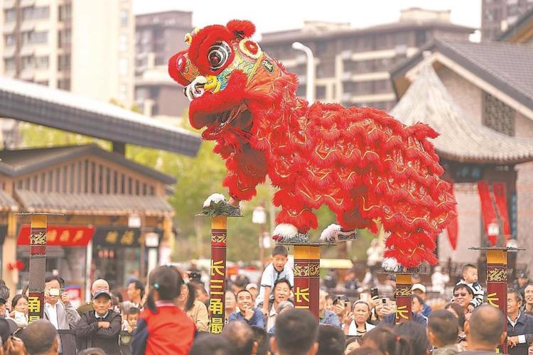 肥东县撮街第二届长三角舞狮邀请赛举行